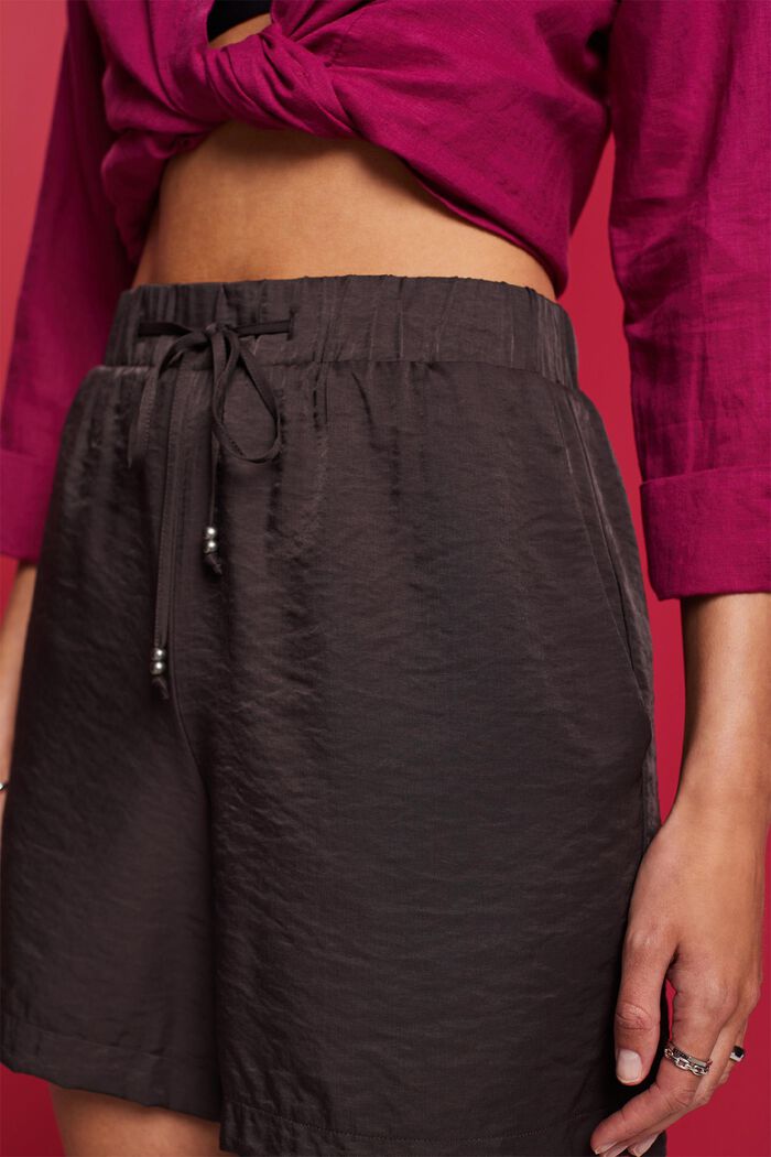 Pull on-shorts i satin, ANTHRACITE, detail image number 2