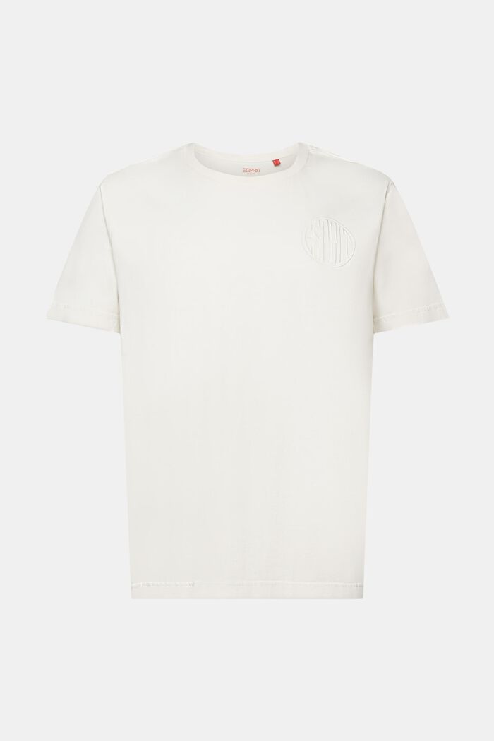 T-shirt med syet logo, 100 % bomuld, ICE, detail image number 7