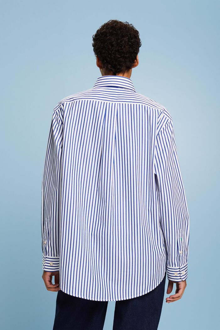 Stribet poplin-skjorte, BRIGHT BLUE, detail image number 2