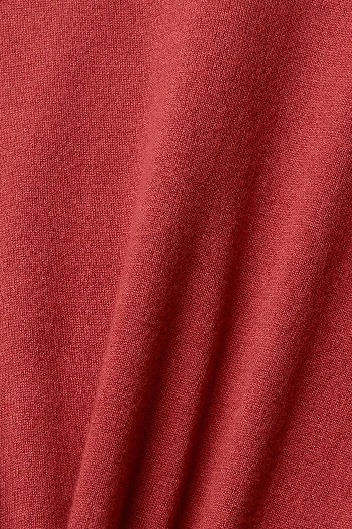 Pullover med rullekrave, TERRACOTTA, detail image number 1