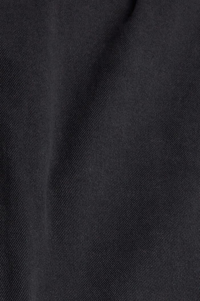 Stretchbukser med lynlåsdetalje, BLACK, detail image number 4