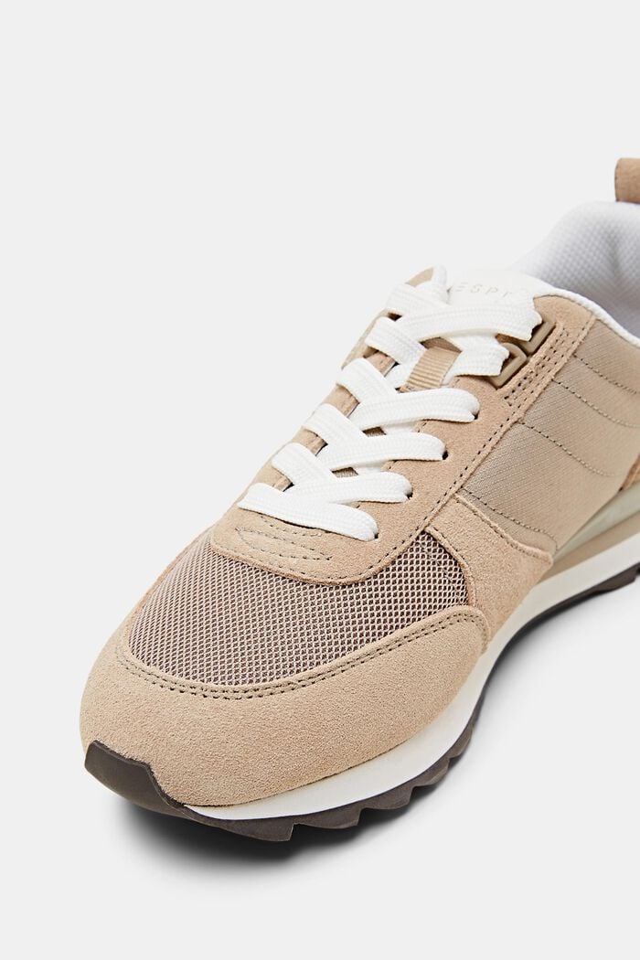 Sneakers i ruskind, TAUPE, detail image number 3