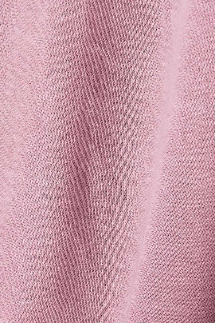 Sweatshirt af 100% økologisk bomuld, MAUVE, detail image number 4