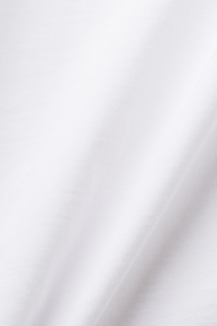 T-shirt med frontprint, 100 % bomuld, WHITE, detail image number 6