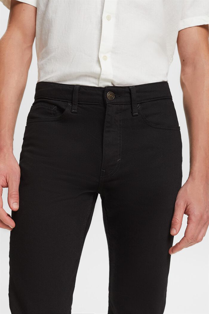 Lige jeans med mellemhøj talje, BLACK RINSE, detail image number 4