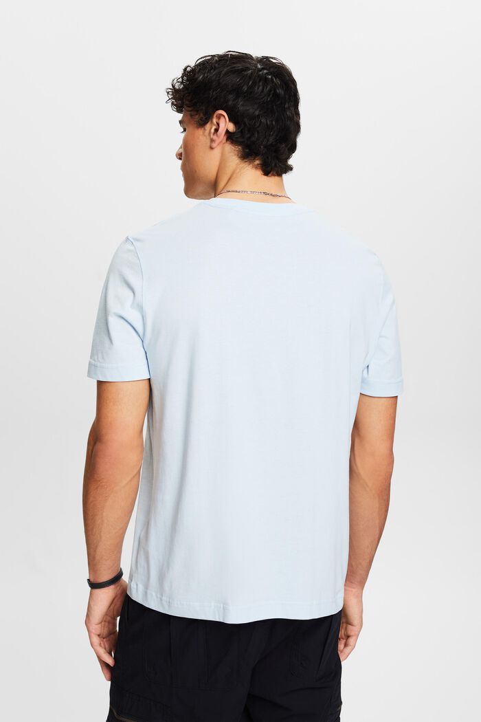 T-shirt med grafisk print, PASTEL BLUE, detail image number 2