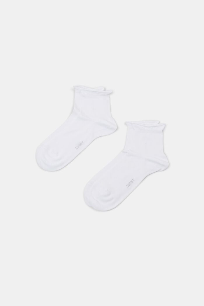 Pakke m. 2 par strikkede sokker, WHITE, detail image number 0