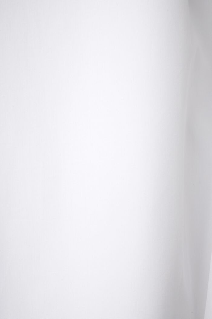 Skjorte i bomuldspoplin, WHITE, detail image number 4