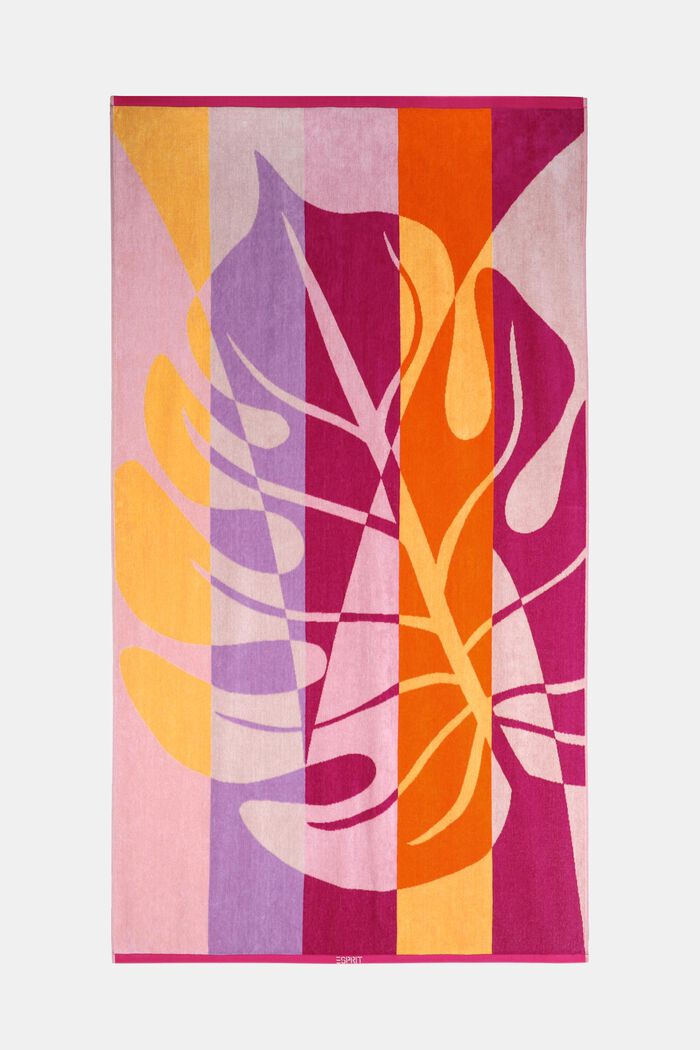 Multifarvet strandhåndklæde, CRANBERRY, detail image number 0