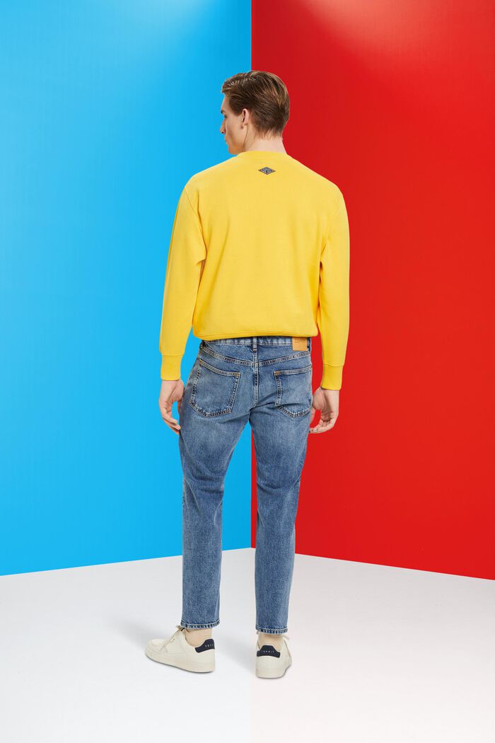 Jeans i en afslappet slim fit-pasform, BLUE LIGHT WASHED, detail image number 3