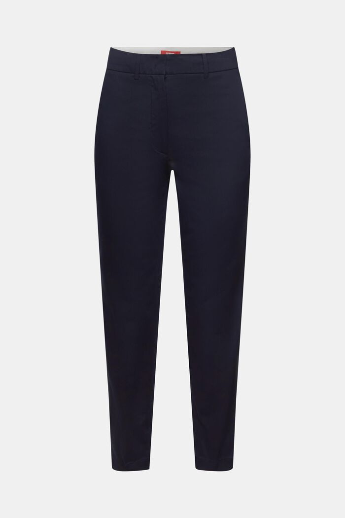 Slim fit-bukser med høj talje, NAVY, detail image number 6