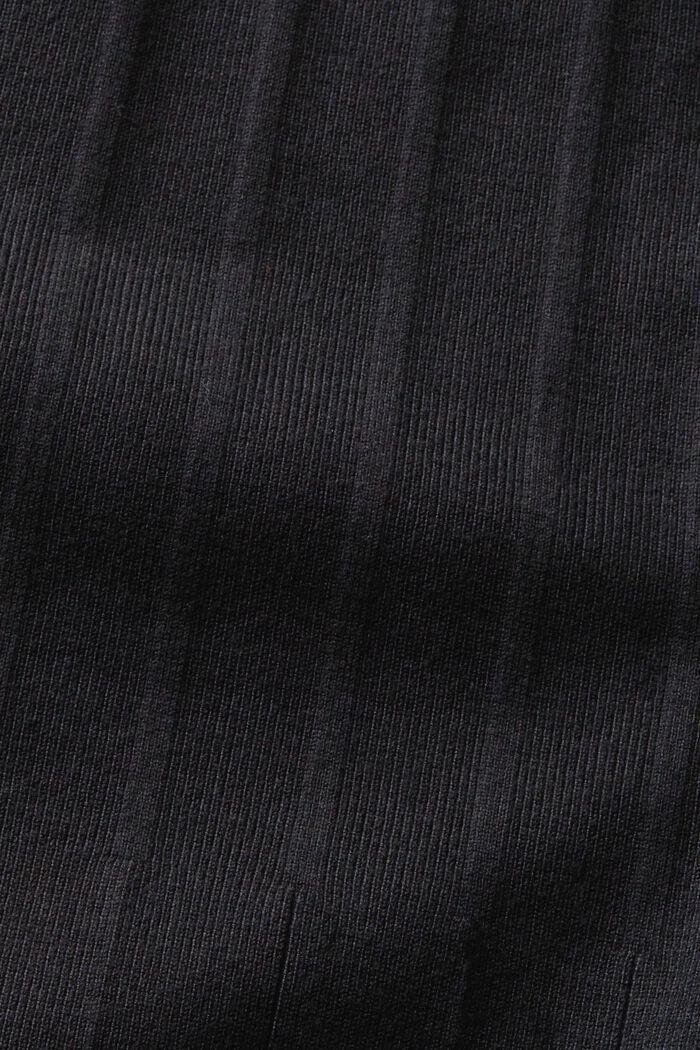 Plisseret strikkjole, BLACK, detail image number 4