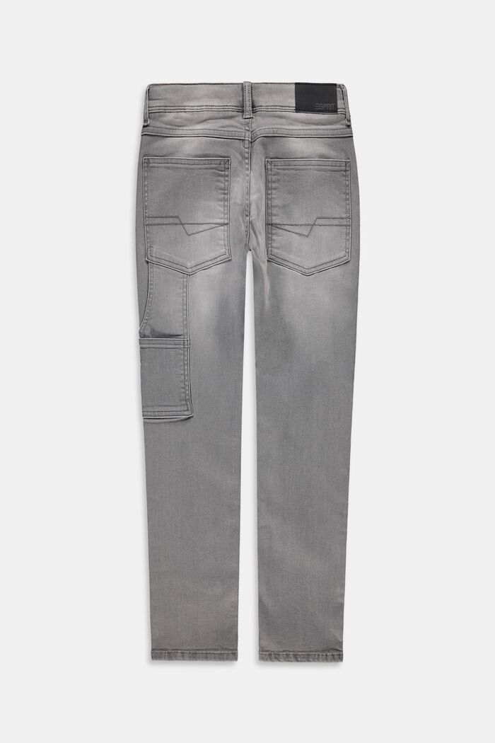Jeans i worker-stil med justerbar livvidde