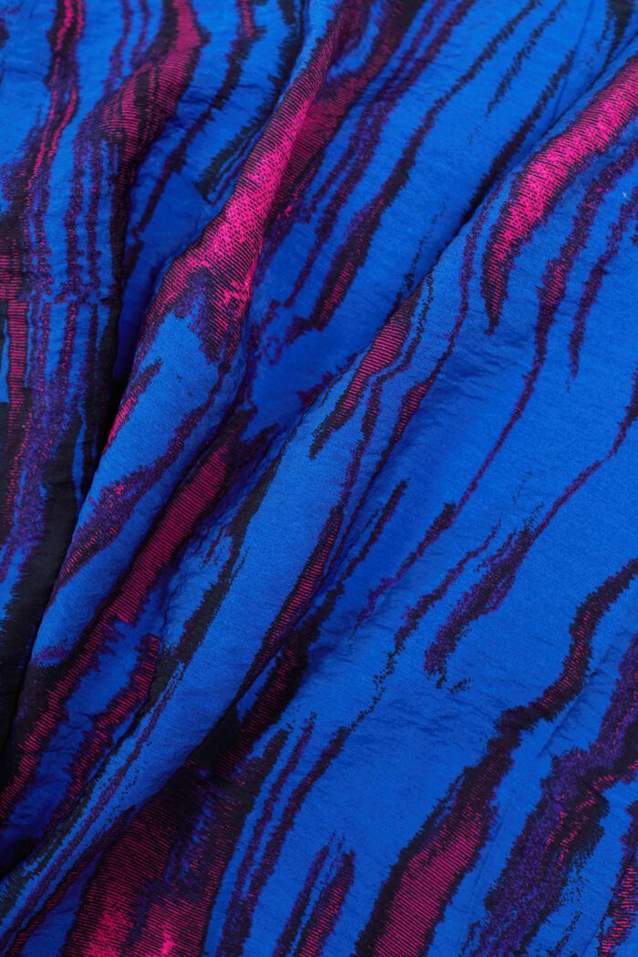 Krøllet slå om-mininederdel med print, BRIGHT BLUE, detail image number 6