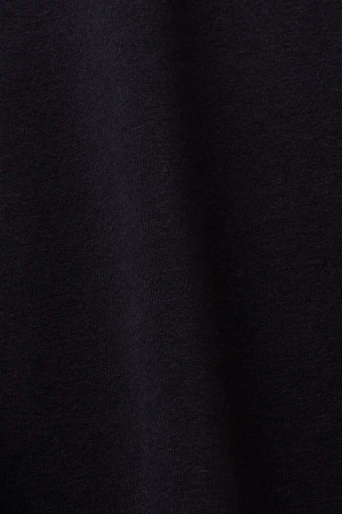 Jerseytop med rullekrave, BLACK, detail image number 5