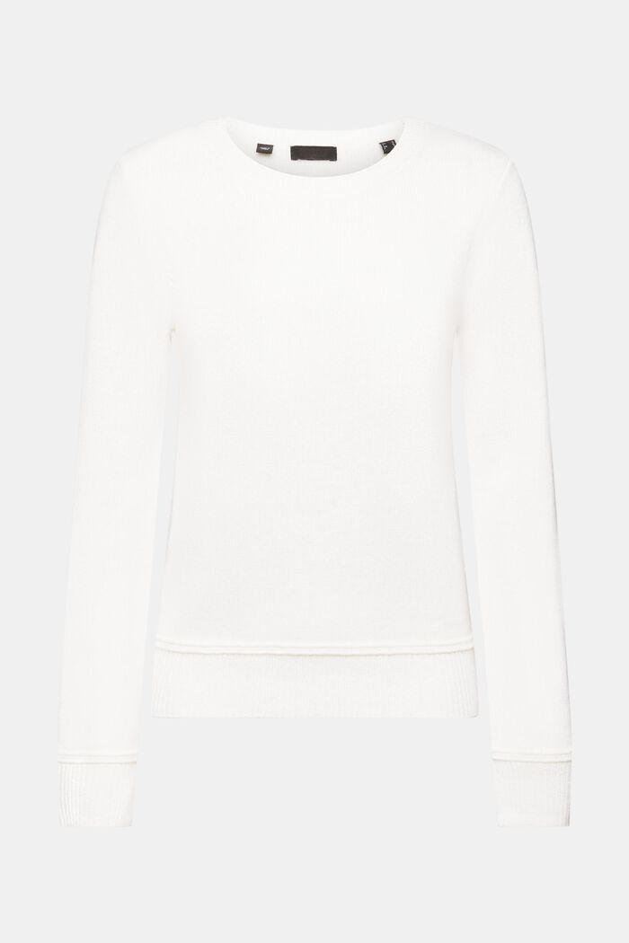 Sweater i kashmir, OFF WHITE, detail image number 6