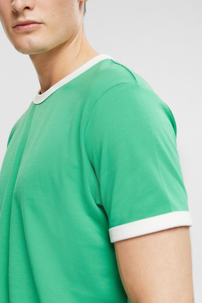 T-shirt af jersey, GREEN, detail image number 2