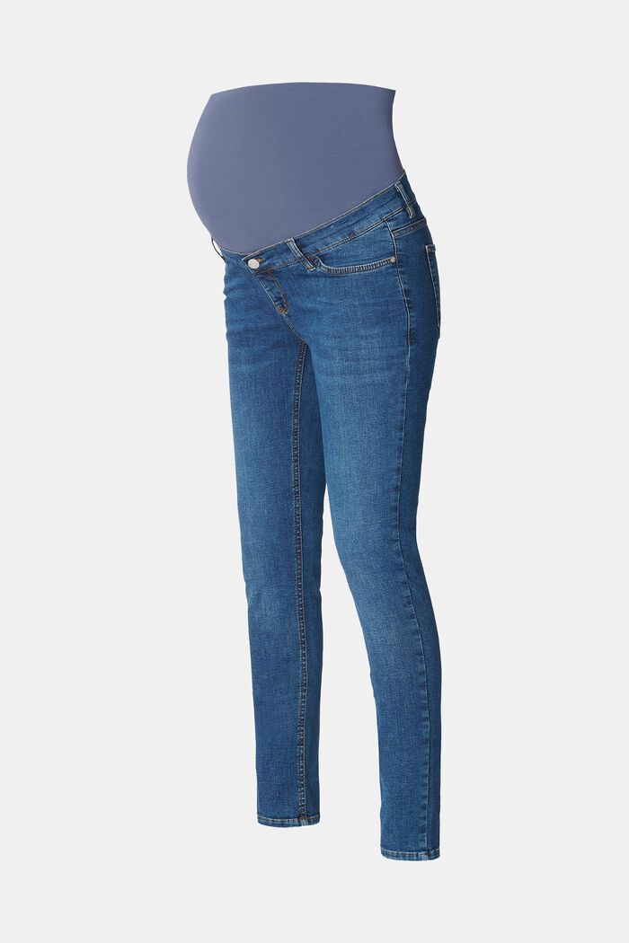 Jeans i skinny fit med høj støttelinning, MEDIUM WASHED, detail image number 4