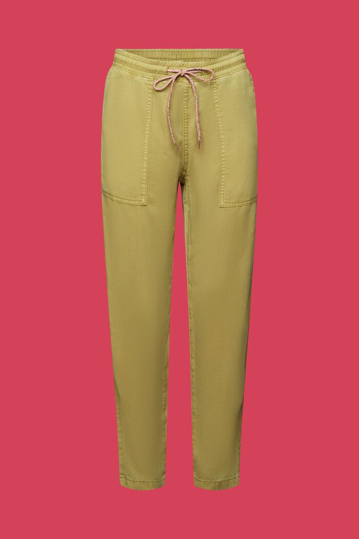 Bukser med elastisk linning, PISTACHIO GREEN, detail image number 7