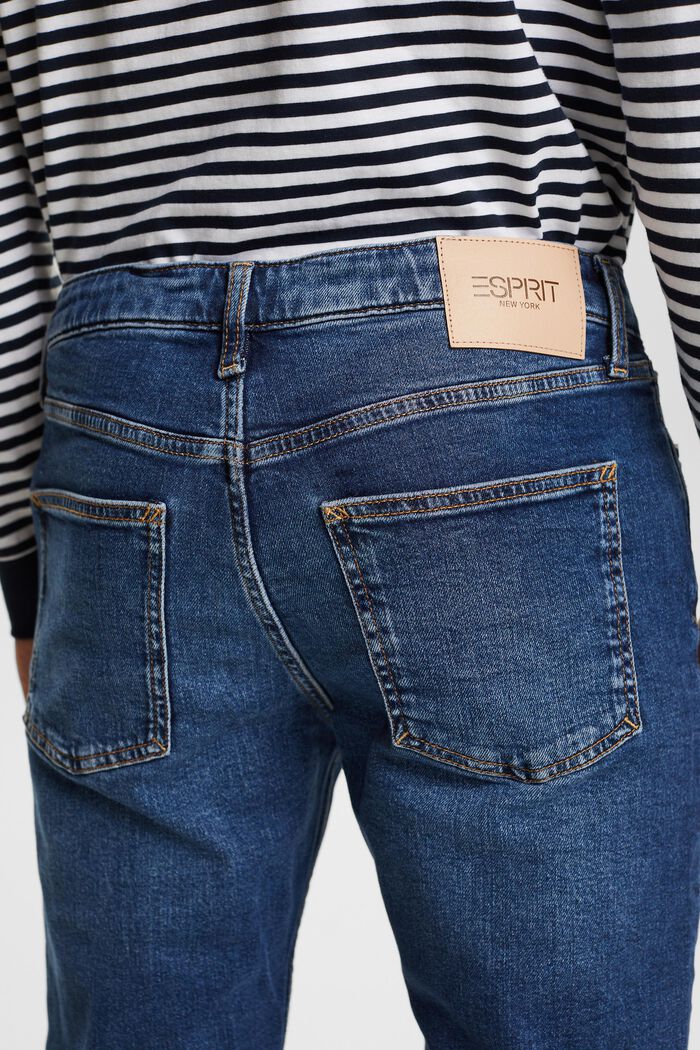 Genanvendt: Straight jeans, BLUE MEDIUM WASHED, detail image number 4