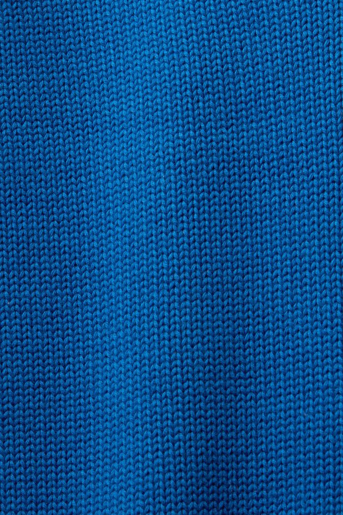 Rullekravesweater i bomuld, BRIGHT BLUE, detail image number 5