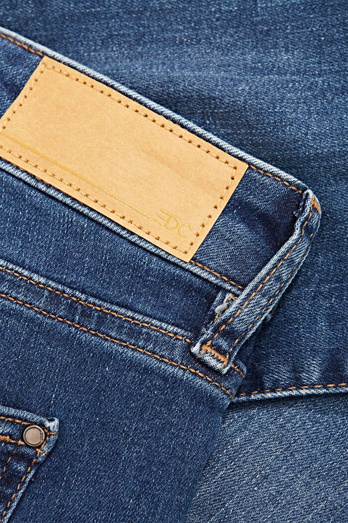Jeans i økologisk bomuldsblanding, BLUE DARK WASHED, detail image number 3
