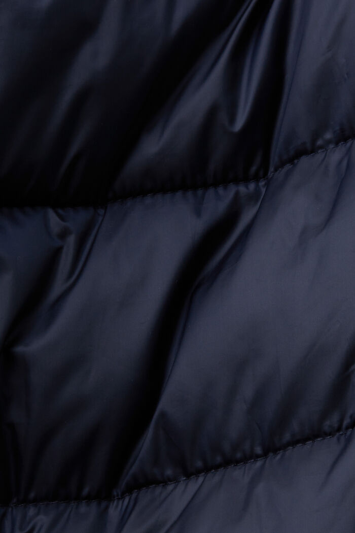 Genanvendt: pufferfrakke med hætte, NAVY, detail image number 5