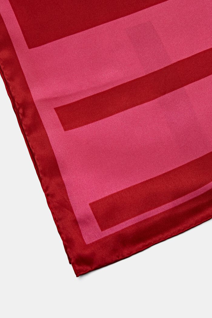 Firkantet silketørklæde, PINK FUCHSIA, detail image number 1