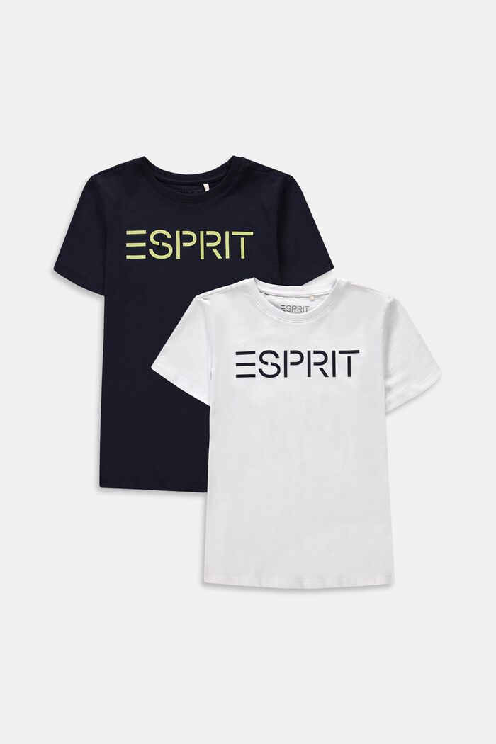 Pakke med to T-shirts med logo, 100% bomuld
