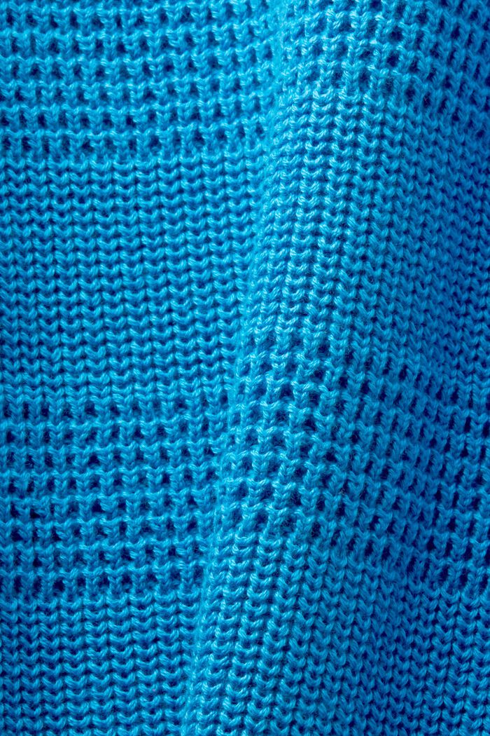 Cardigan i struktureret strik, BLUE, detail image number 5