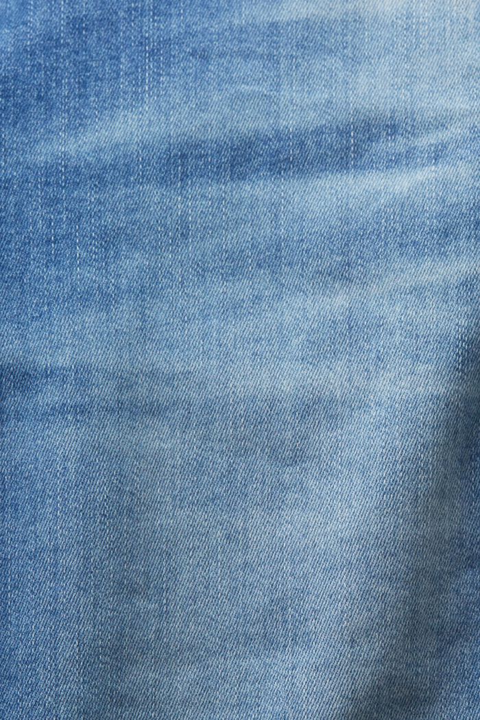 Skinny jeans med mellemhøj talje, BLUE MEDIUM WASHED, detail image number 6