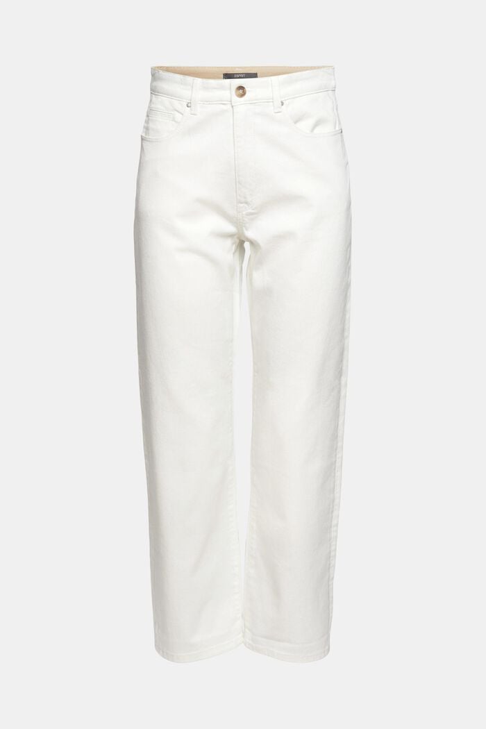 Jeans med lige ben, OFF WHITE, detail image number 6