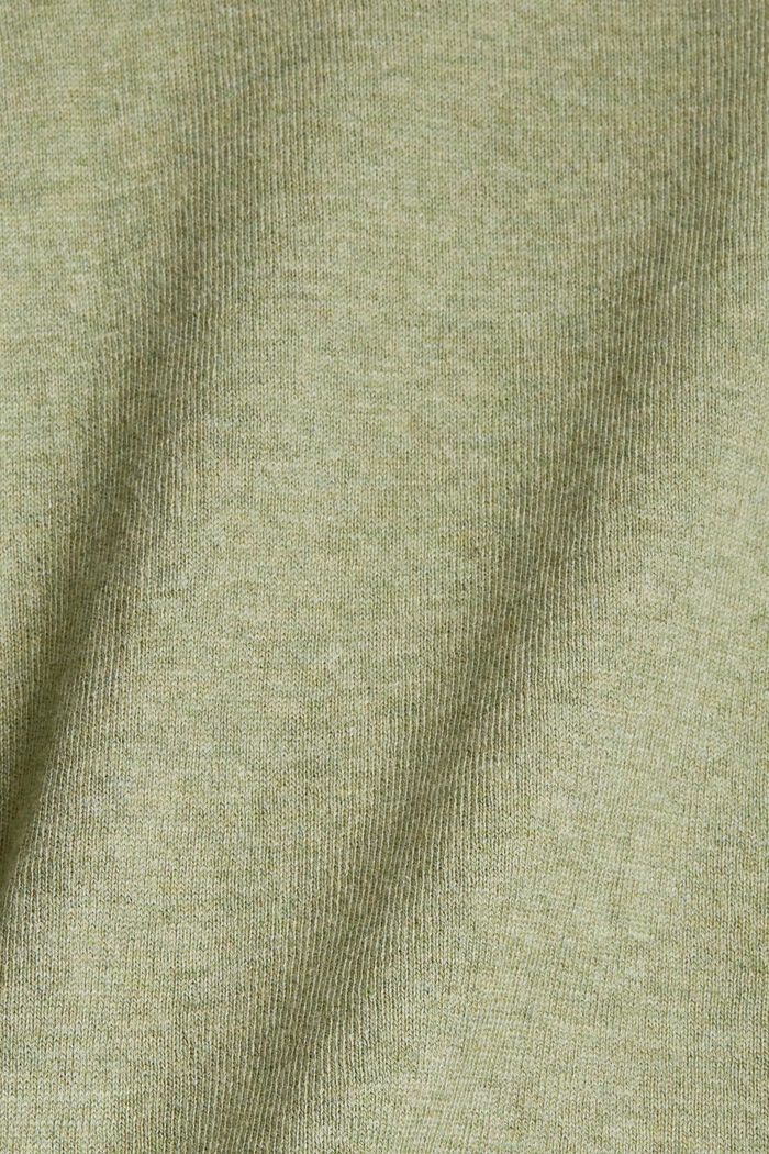 Pullover med hætte, 100% bomuld, LIGHT KHAKI, detail image number 1