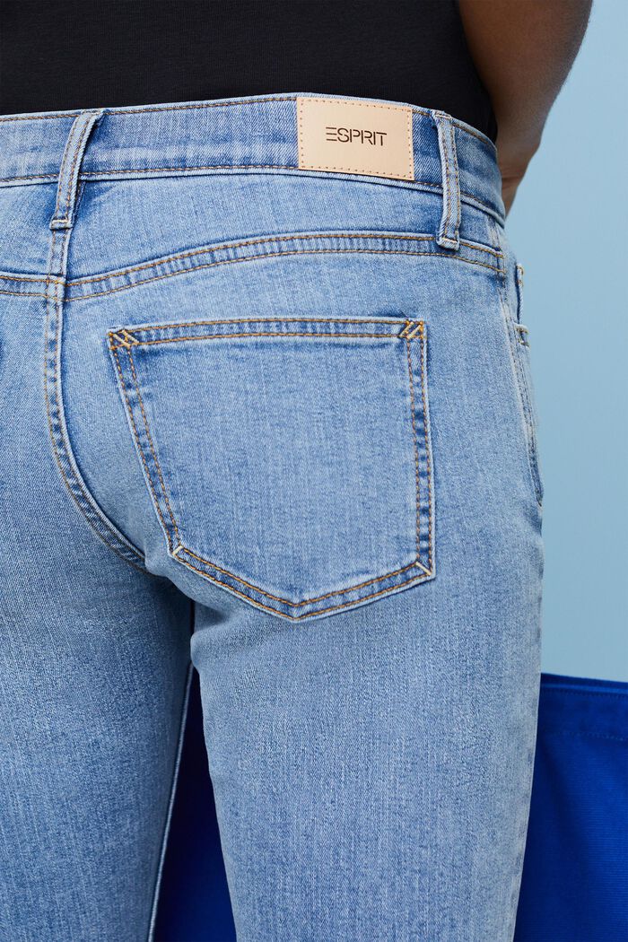 Bootcut-jeans med mellemhøj talje, BLUE LIGHT WASHED, detail image number 3