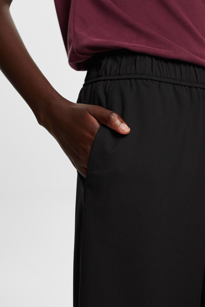 Pull on-bukser med vide ben, BLACK, detail image number 2