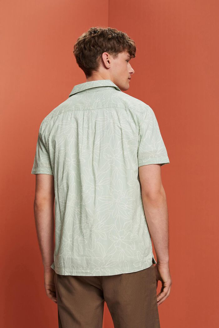 Mønstret skjorte med korte ærmer, PASTEL GREEN, detail image number 2