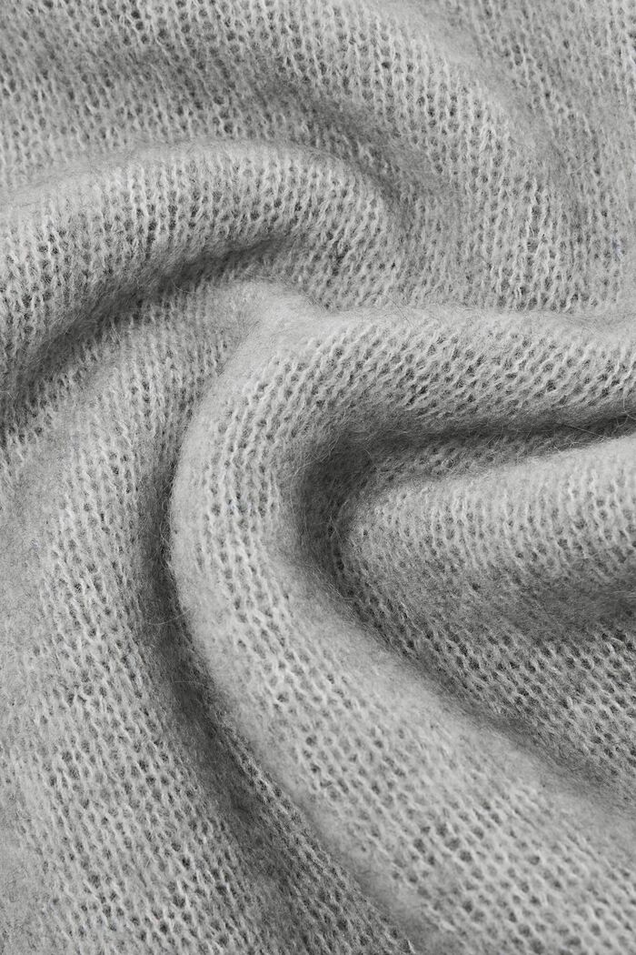 Tørklæde i mohair, LIGHT GREY, detail image number 1