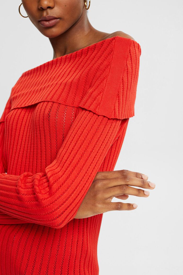 Sweater uden skuldre, RED, detail image number 0