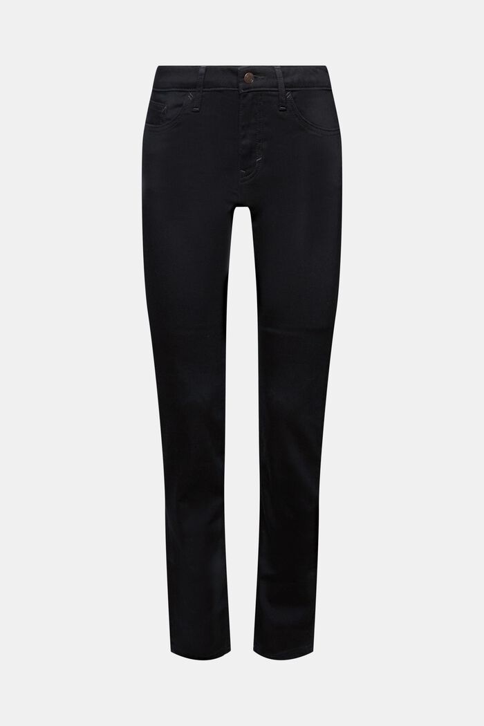 Slim jeans med mellemhøj talje, BLACK RINSE, detail image number 7
