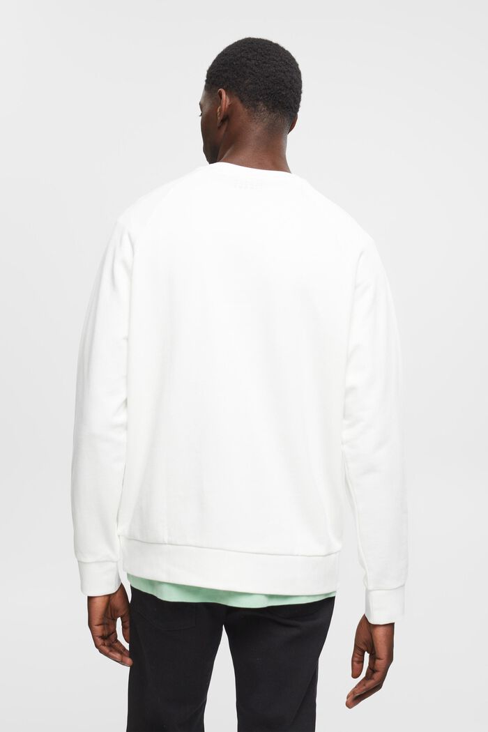 Relaxed fit sweatshirt i bomuld, OFF WHITE, detail image number 3