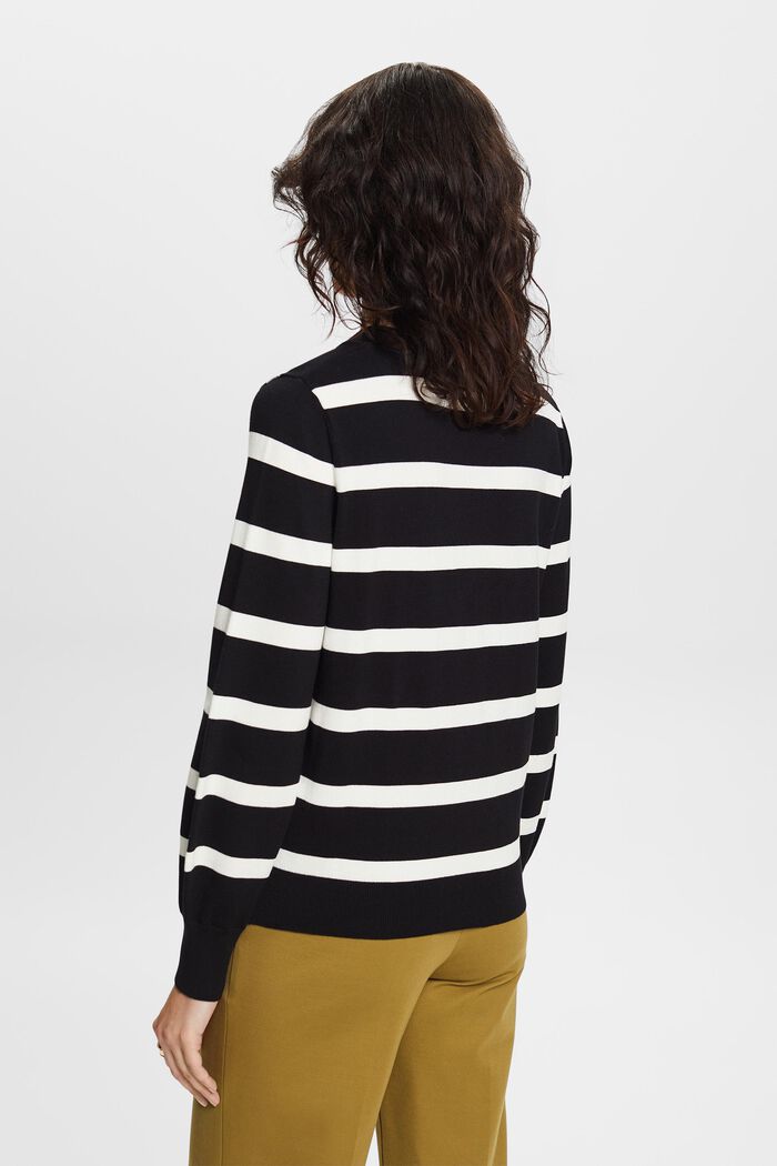 Sweater med V-hals, NEW BLACK, detail image number 4