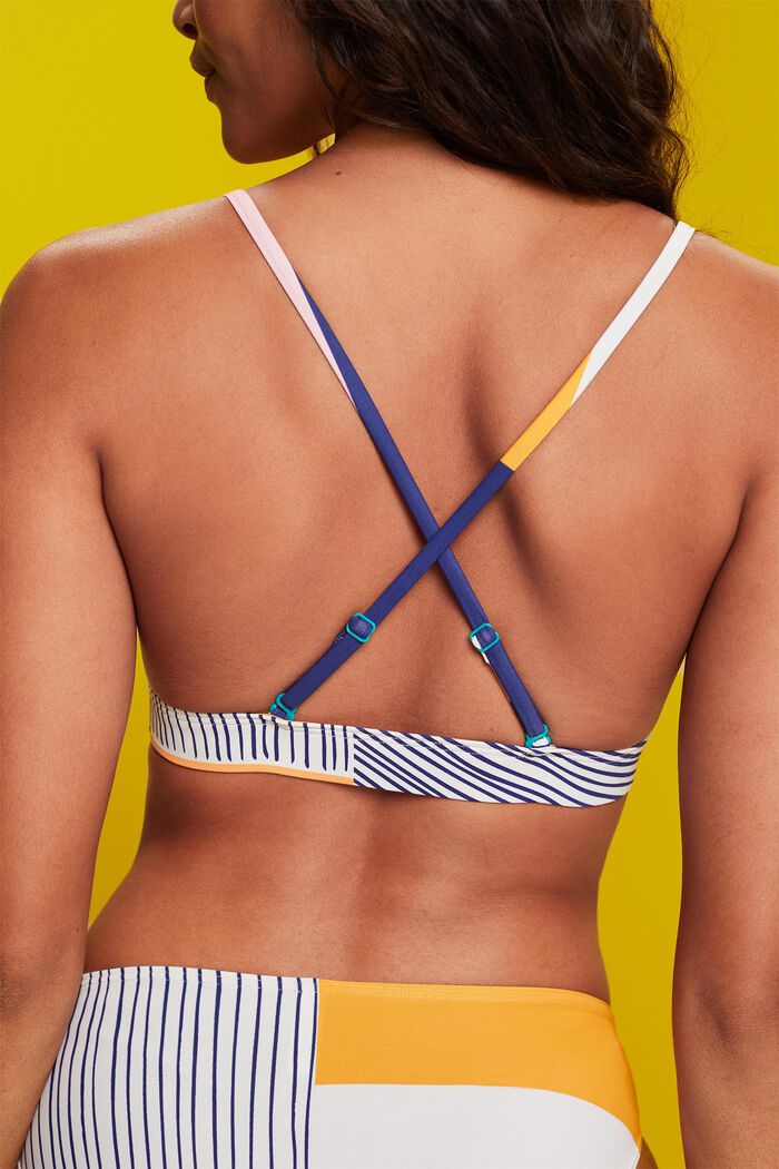 Polstret bikinitop med mønstermiks, SAND, detail image number 3