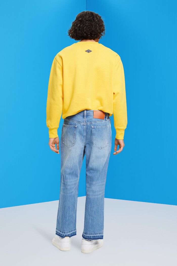 Jeans med vide, lige bukseben, BLUE LIGHT WASHED, detail image number 3