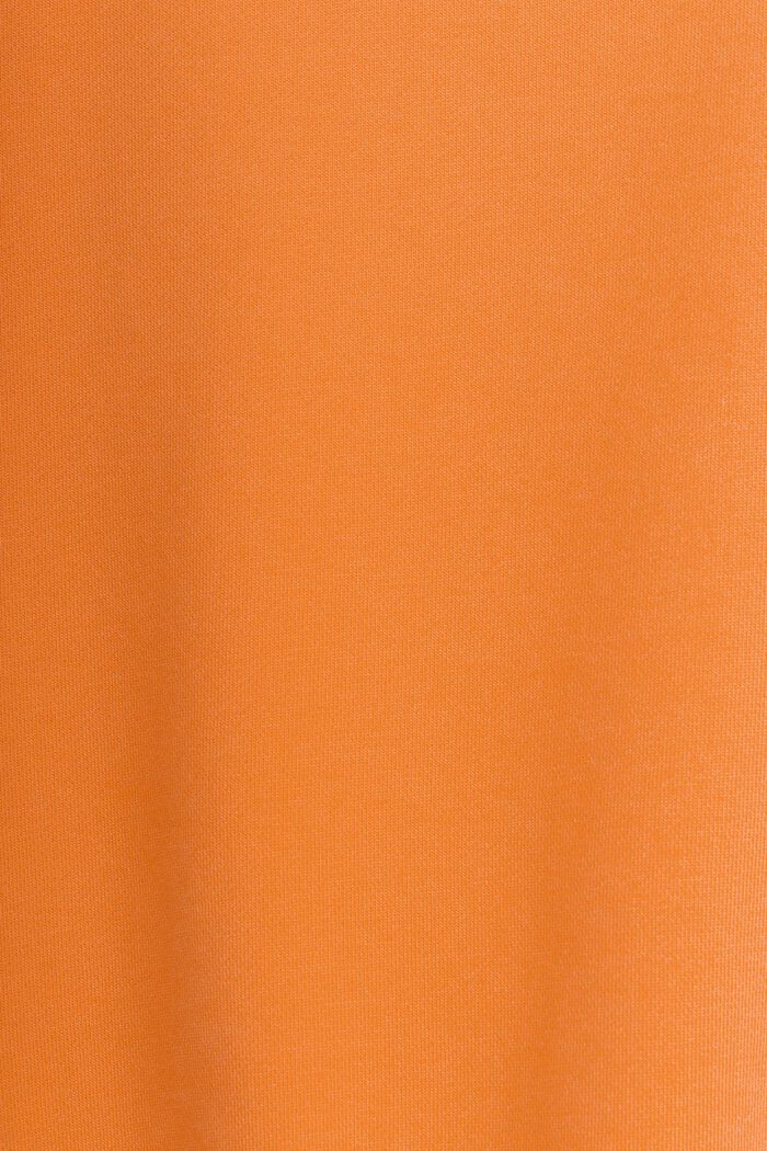 Unisex hættetrøje i fleece med logo, CORAL ORANGE, detail image number 5
