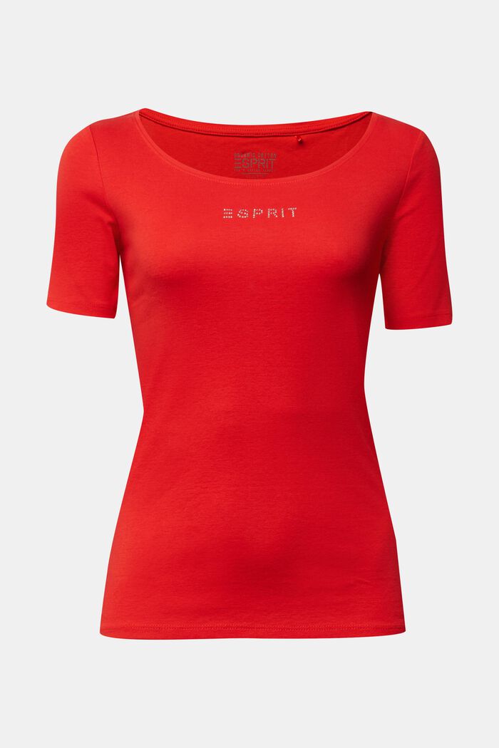 T-shirt med logo af similisten, 100% økobomuld, RED, detail image number 0