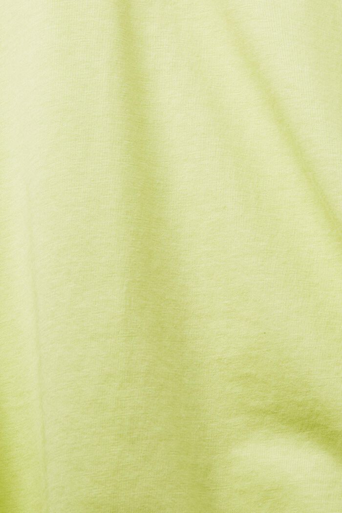 Cropped oversized T-shirt, 100 % bomuld, LIME YELLOW, detail image number 5