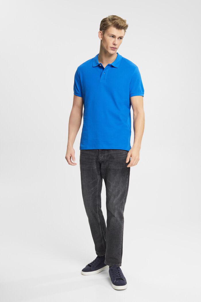 Poloshirt i slim fit, BLUE, detail image number 4