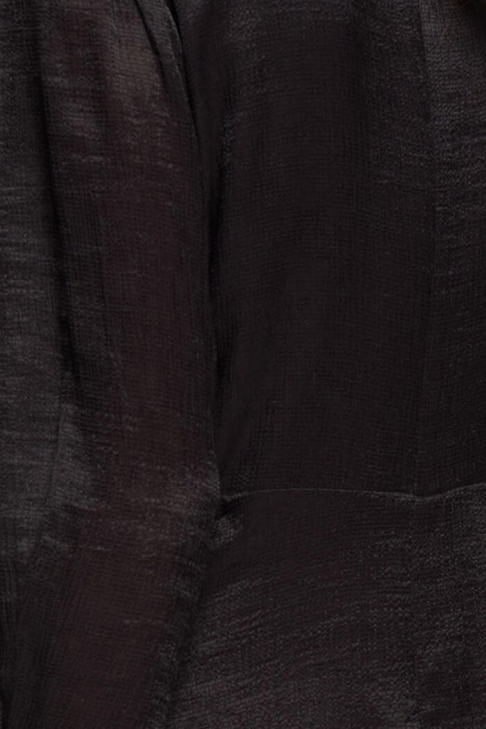 Midikjole med asymmetrisk kant, BLACK, detail image number 5