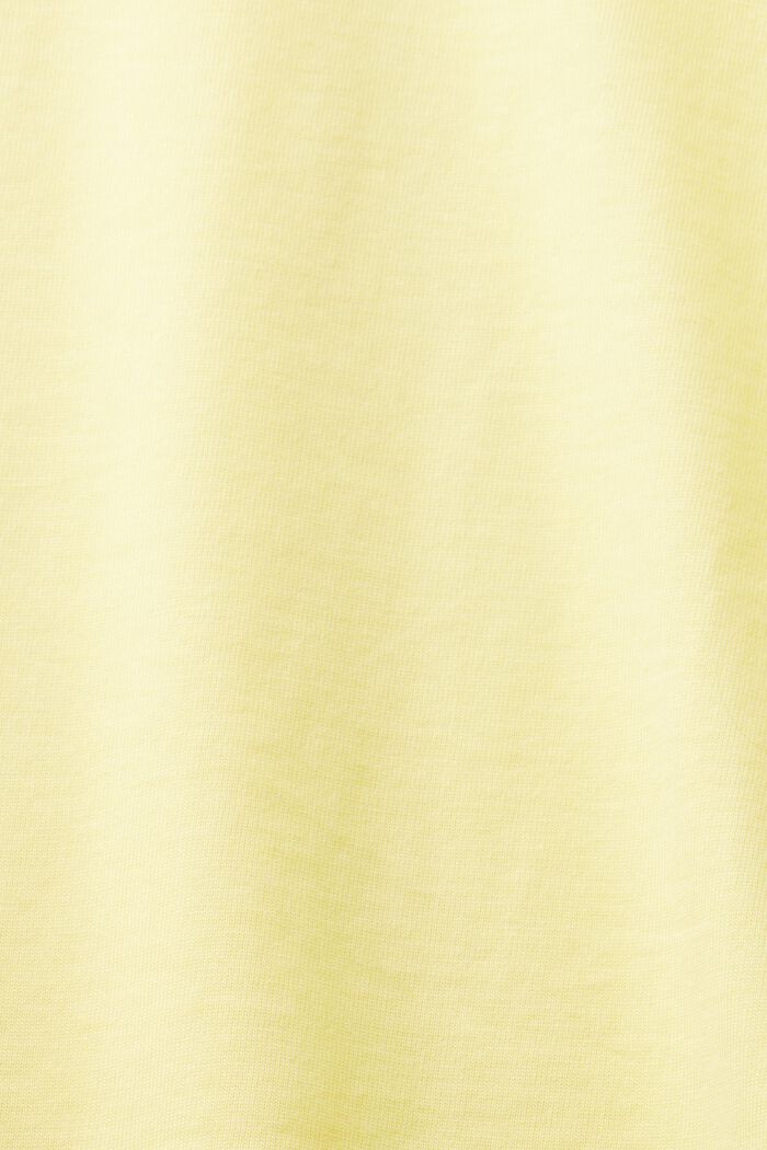 Unisex T-shirt i pimabomuld med print, PASTEL YELLOW, detail image number 7