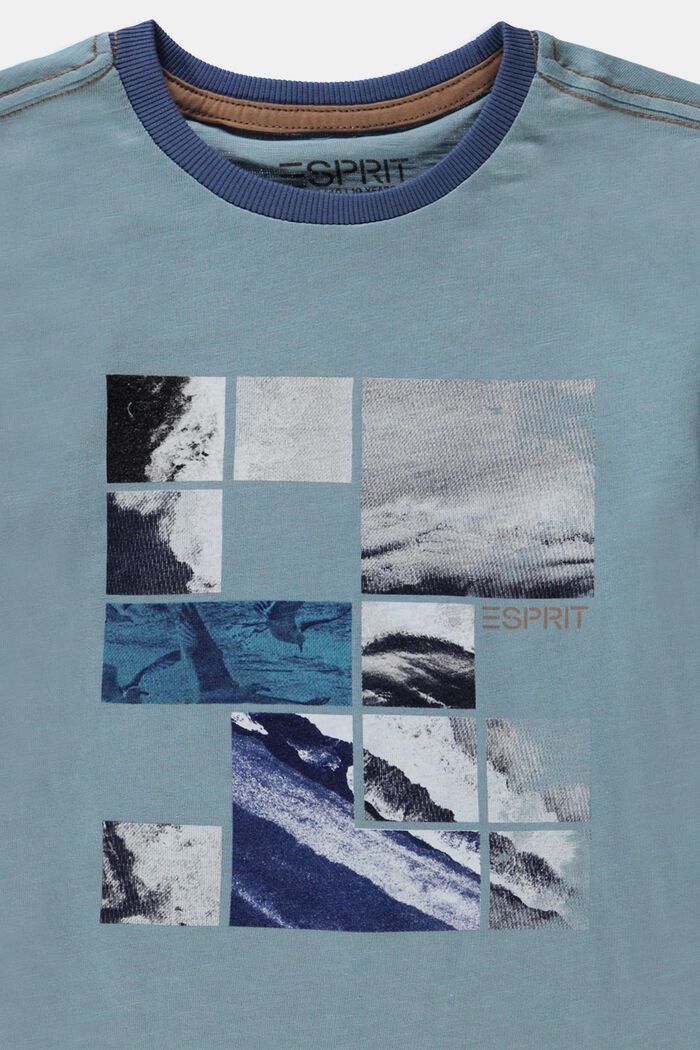 Print-T-shirt af 100 % bomuld, LIGHT BLUE, detail image number 2